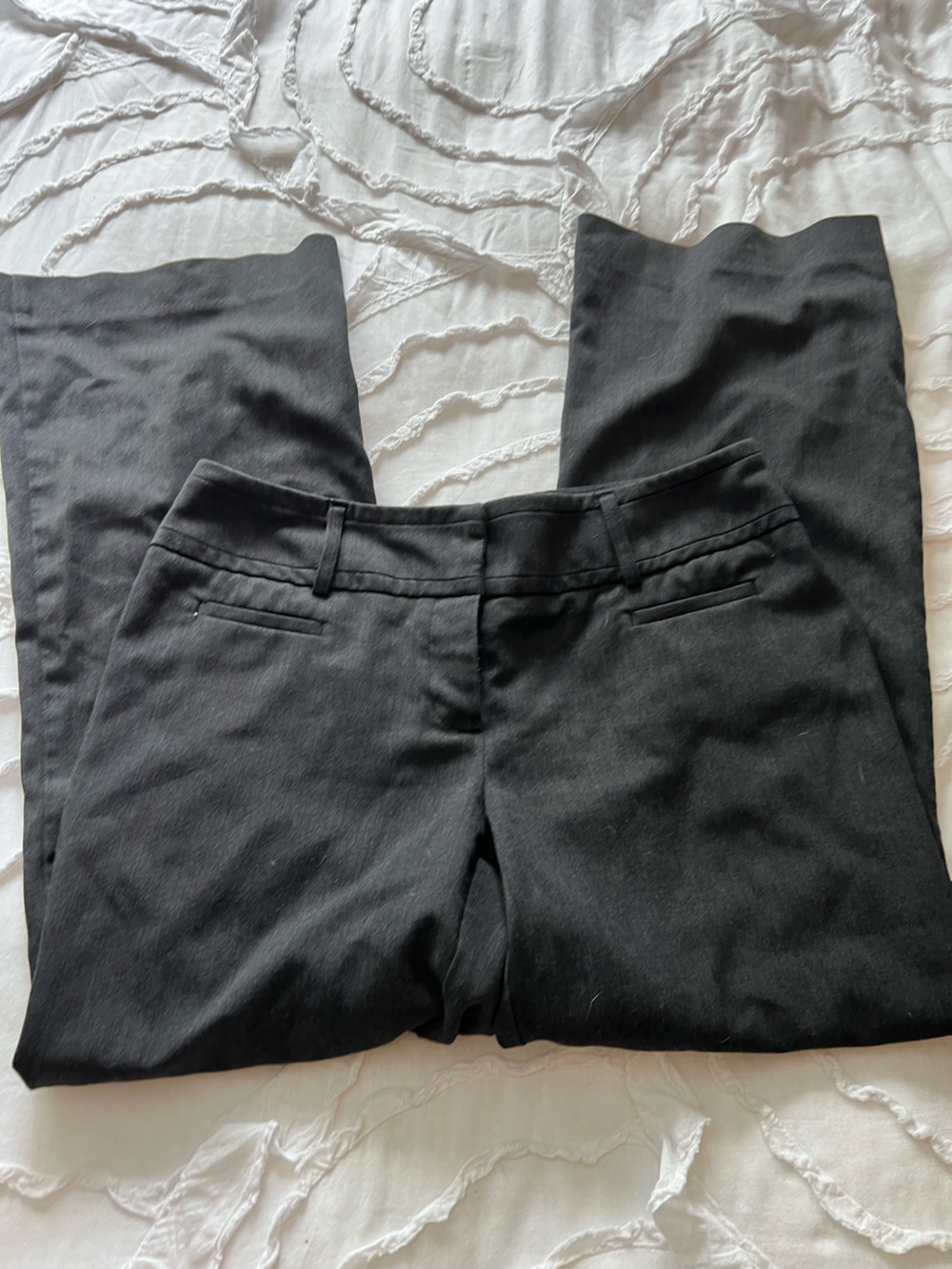 Apt. 9 Black Modern Fit Dress Pants with Light Blue Trim
